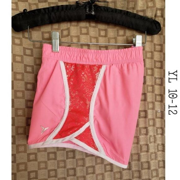 ♥ 3/$30 Sale. Girls Pink Running Athletic Performance Shorts Large - Picture 4 of 6